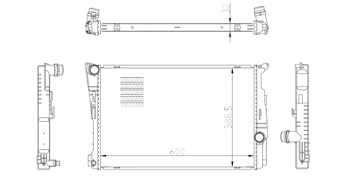 59228 - NRF - Радиатор, охлаждение двигателя