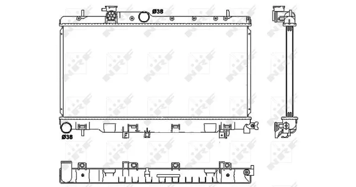 53038 - NRF - Радиатор, охлаждение двигателя