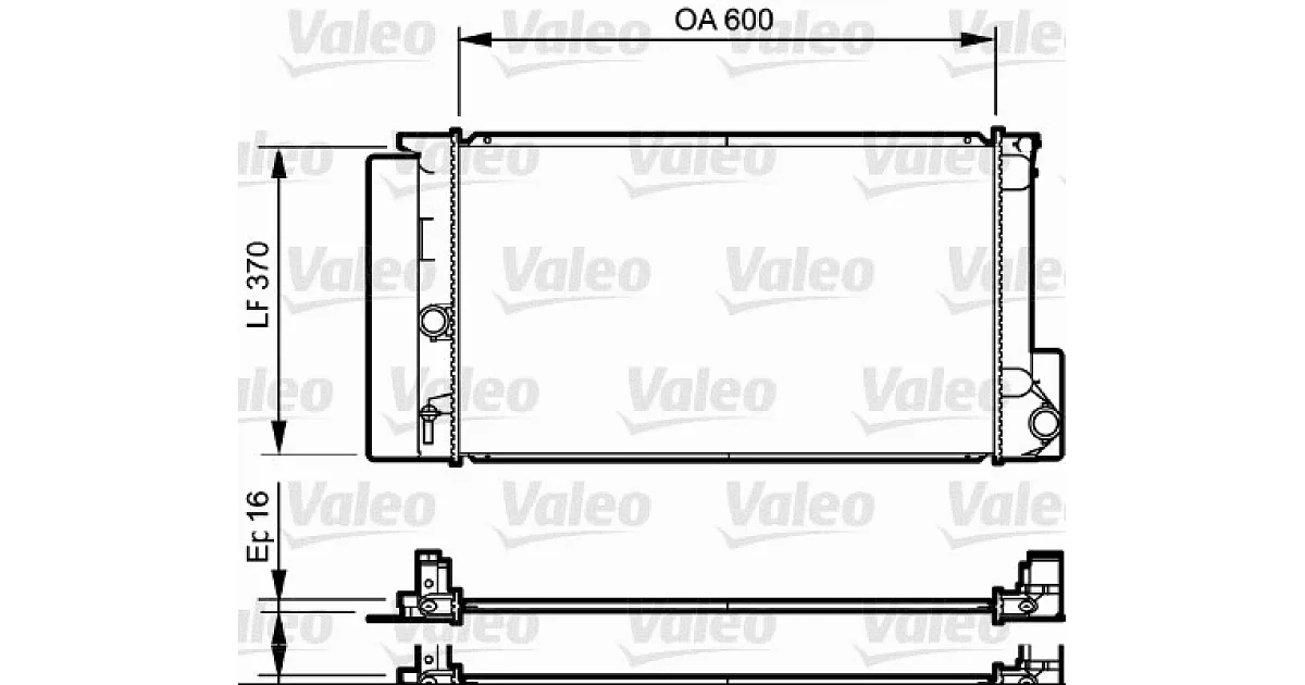735250 - VALEO - Радиатор, охлаждение двигателя