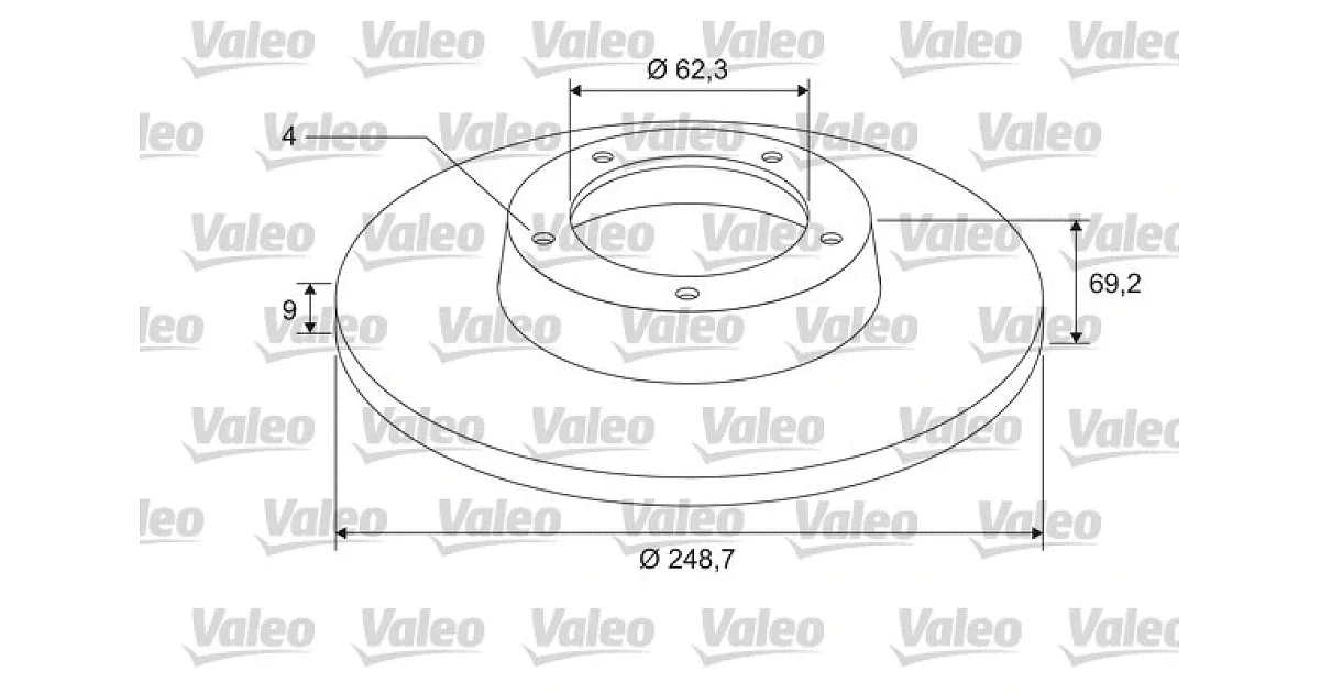 675408 - VALEO - Тормозной диск
