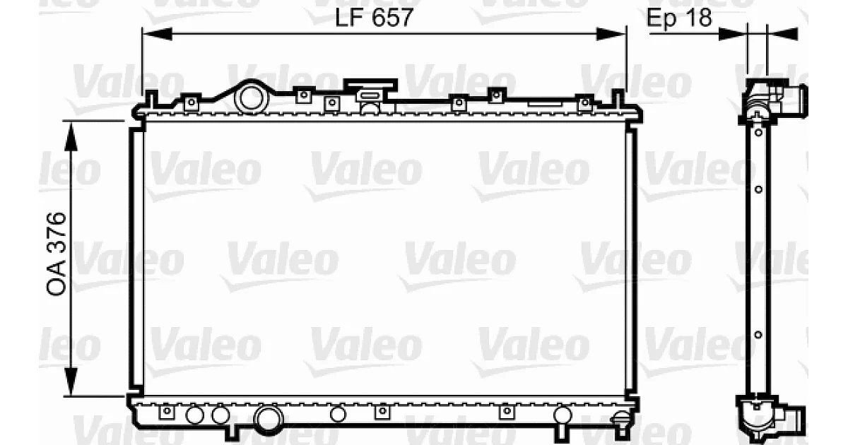 732612 - VALEO - Радиатор, охлаждение двигателя