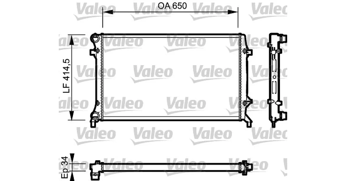 VALEO 735120, Радиатор, охлаждение двигателя