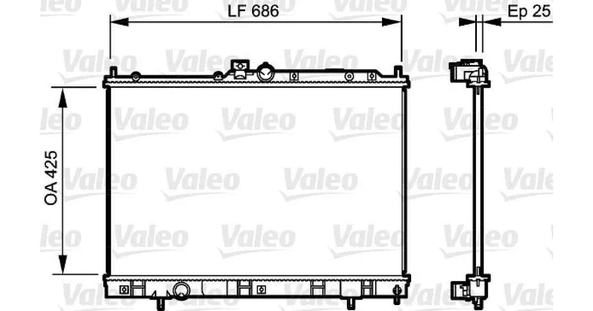 735203 - VALEO - Радиатор, охлаждение двигателя