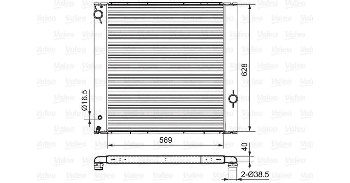 VALEO 701547, Радиатор, охлаждение двигателя