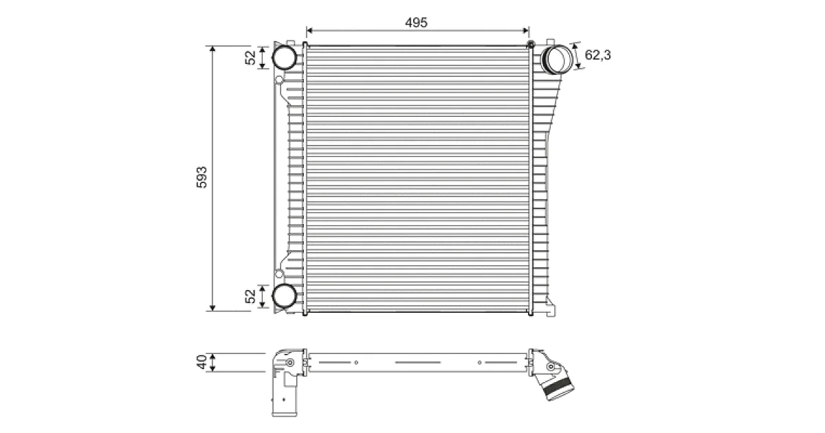VALEO 818397, Интеркулер