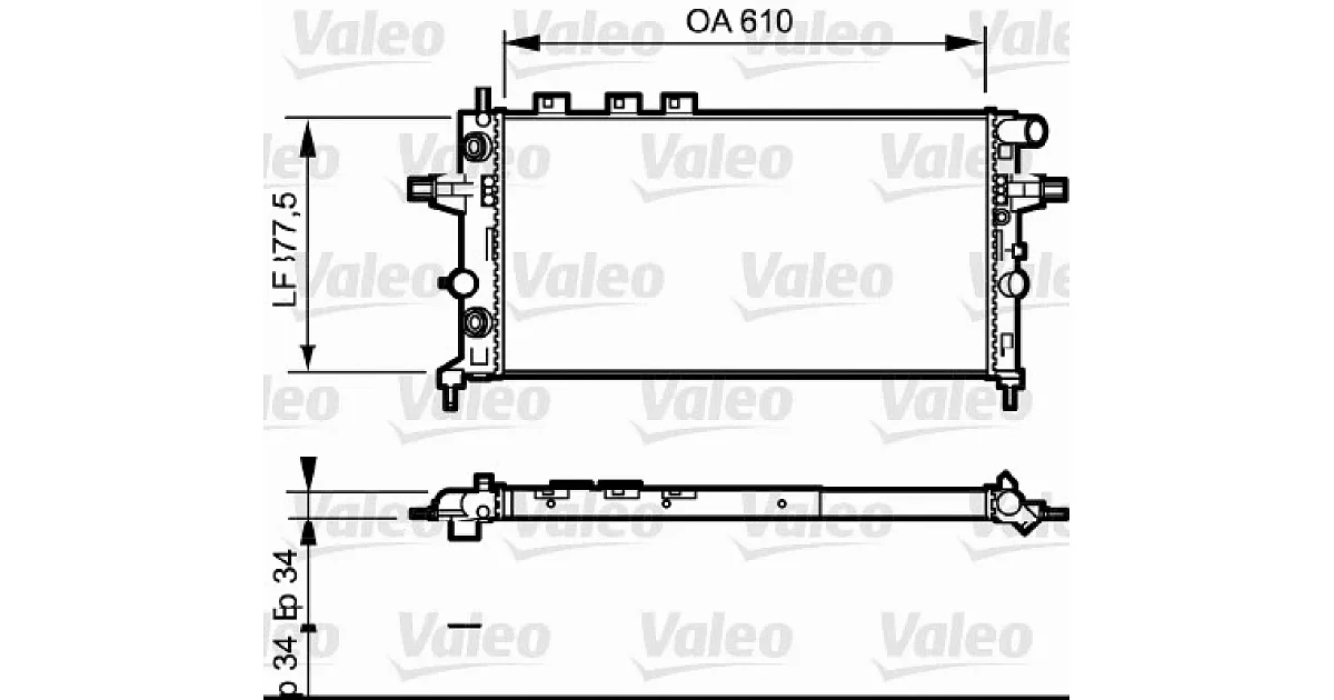 732548 - VALEO - Радиатор, охлаждение двигателя