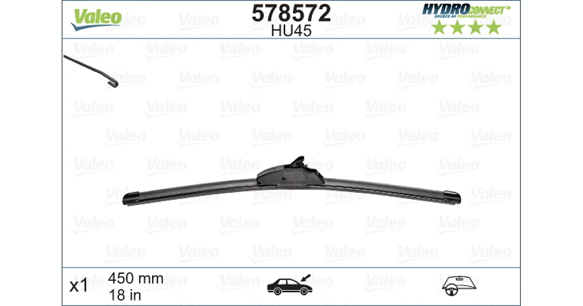 578572 - VALEO - Щетка стеклоочистителя