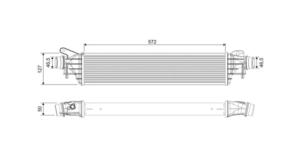 VALEO 818697, Интеркулер
