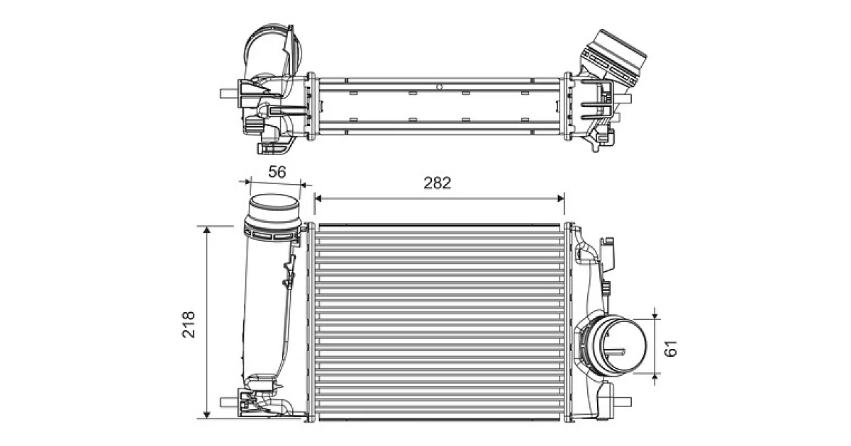 VALEO 818293, Интеркулер