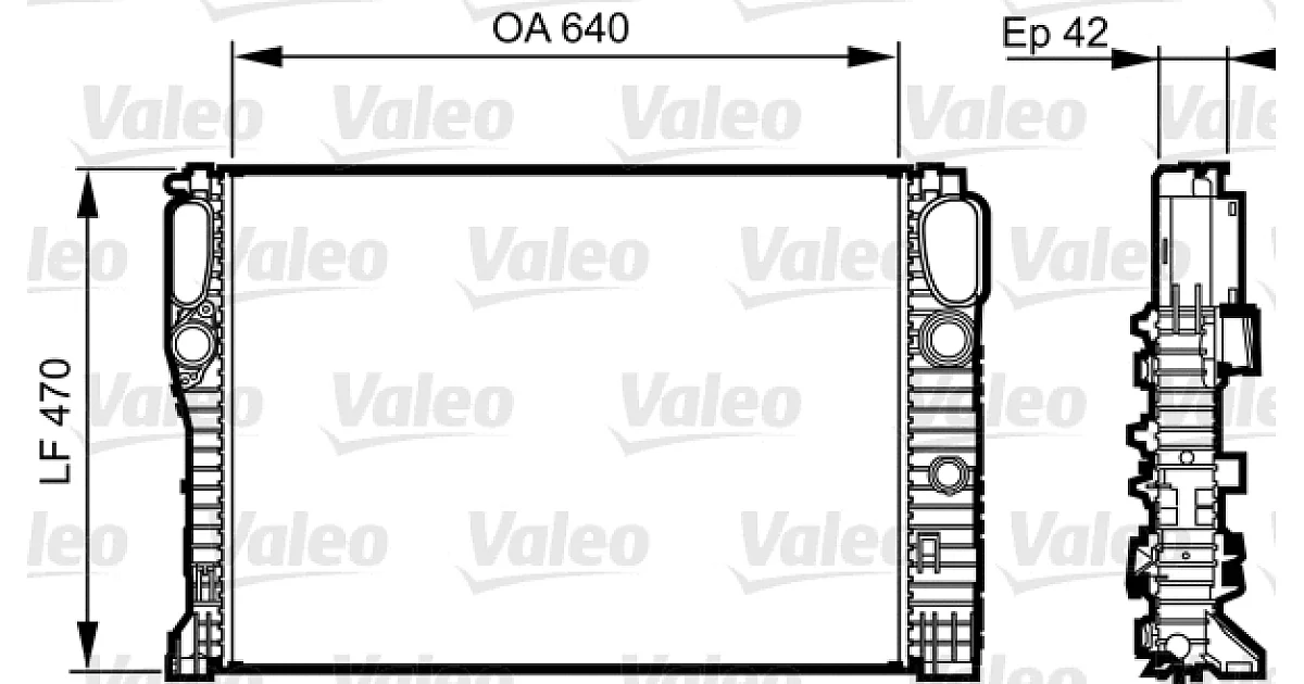 732855 - VALEO - Радиатор, охлаждение двигателя