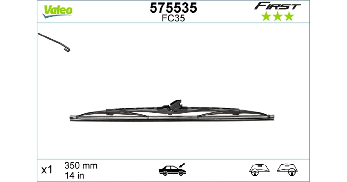 575535 - VALEO - Щетка стеклоочистителя