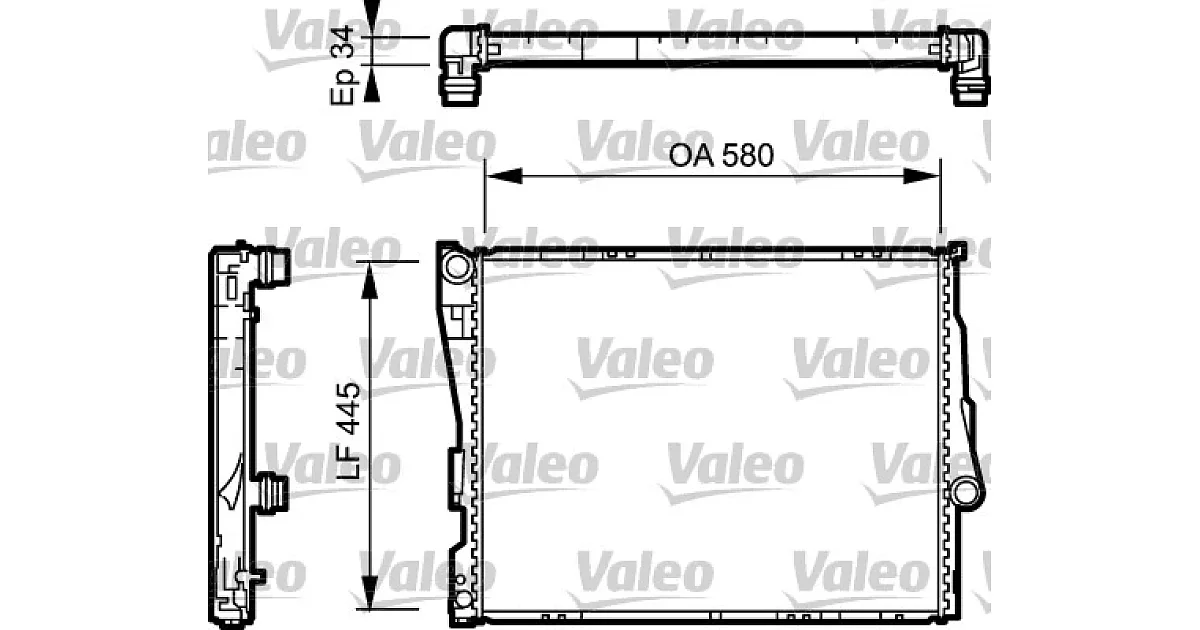 734276 - VALEO - Радиатор, охлаждение двигателя