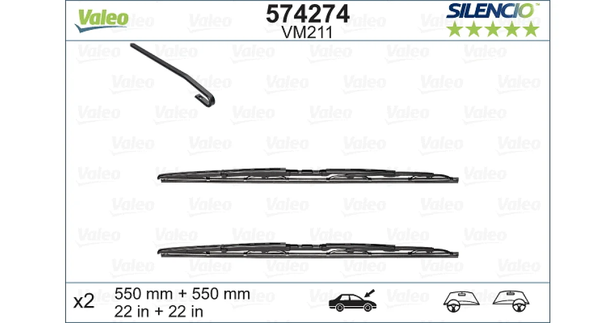VALEO 574274, Щетка стеклоочистителя