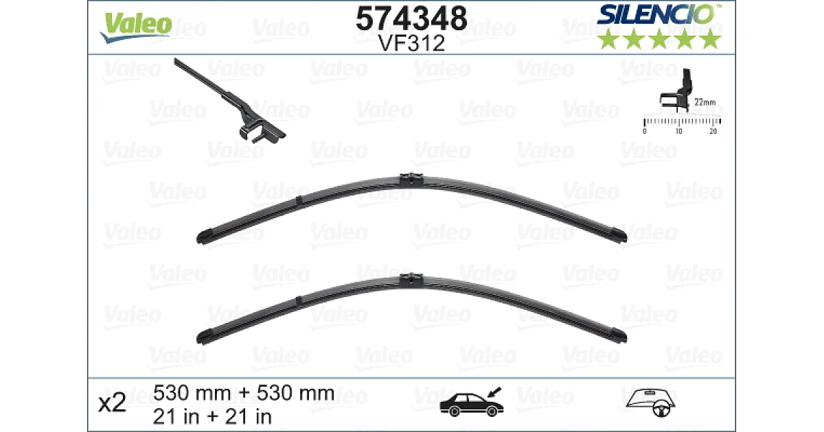 VALEO 574348, Щетка стеклоочистителя