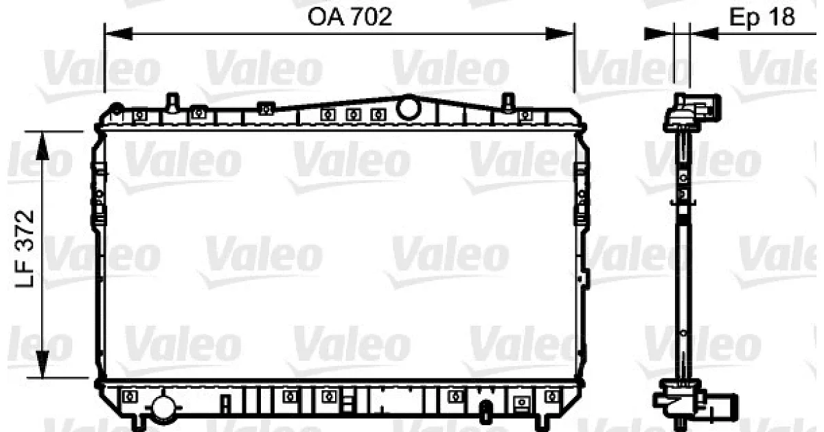 VALEO 735159, Радиатор, охлаждение двигателя