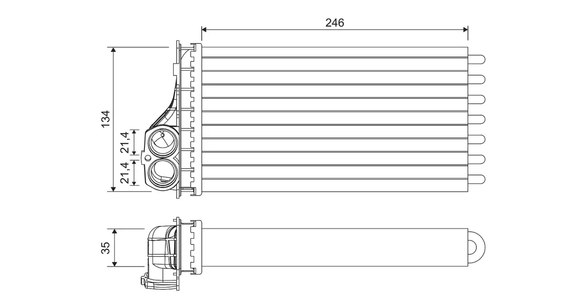 811567 - VALEO - Теплообменник, отопление салона