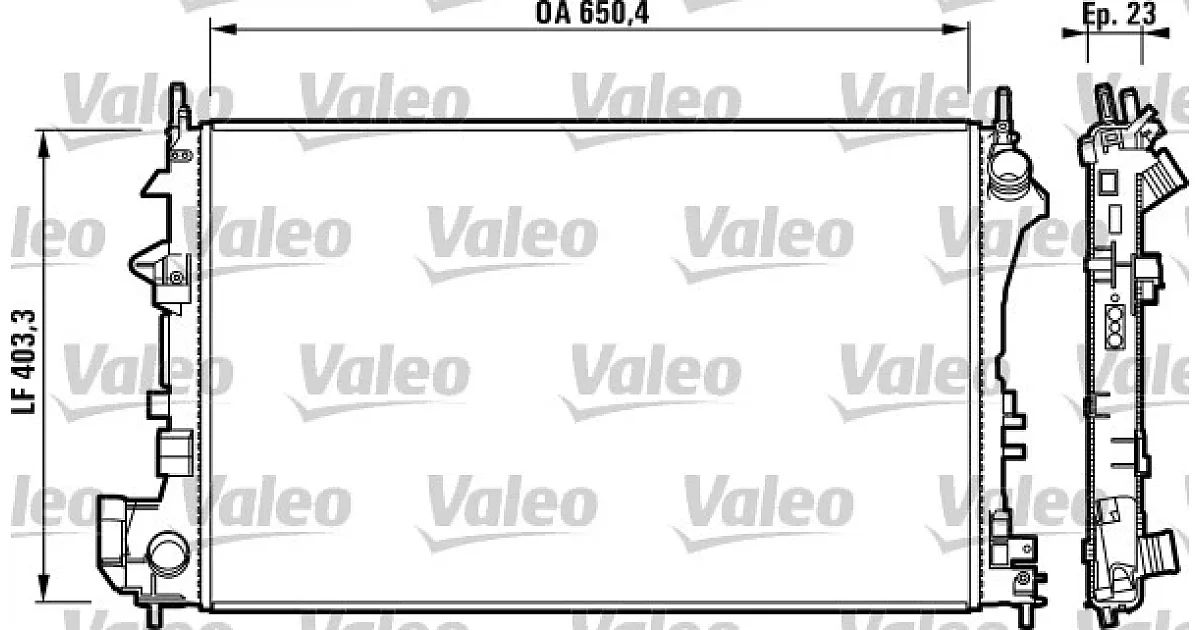 VALEO 732879, Радиатор, охлаждение двигателя