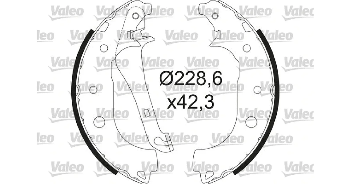 564207 - VALEO - Комплект тормозных колодок