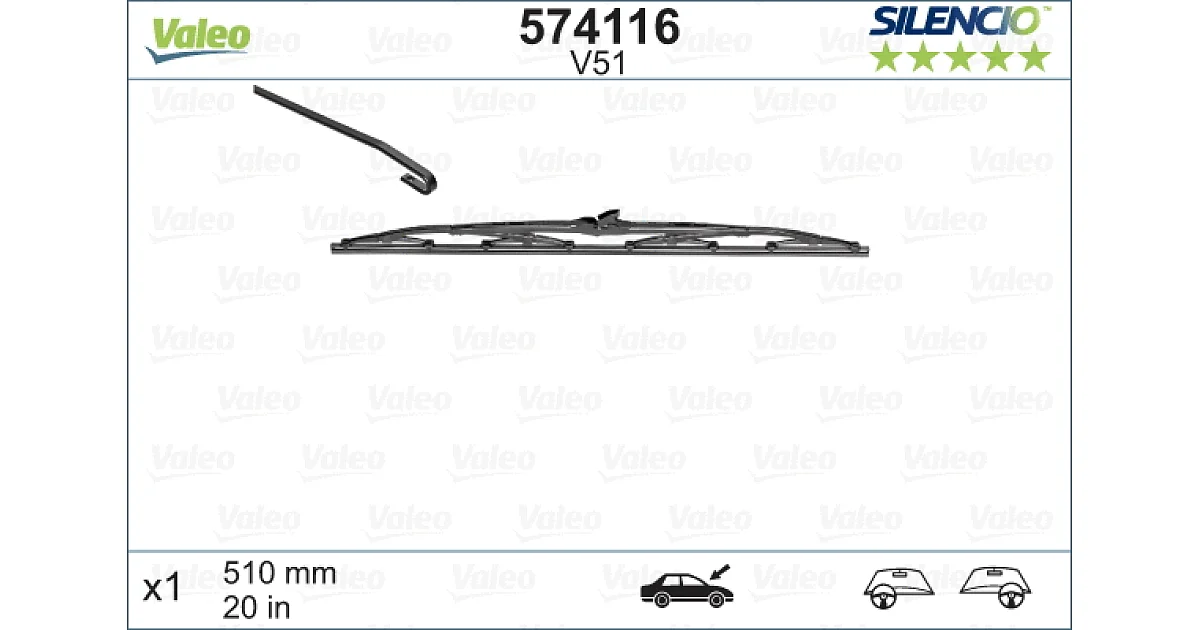 574116 - VALEO - Щетка стеклоочистителя