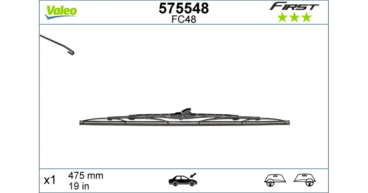 VALEO 575548, Щетка стеклоочистителя