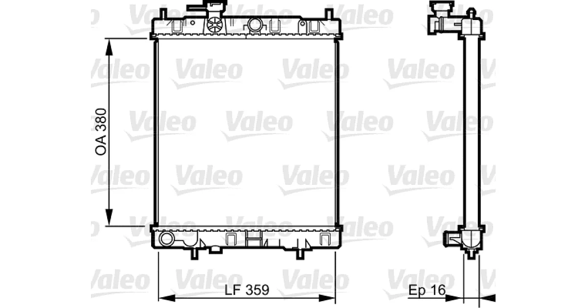 731287 - VALEO - Радиатор, охлаждение двигателя