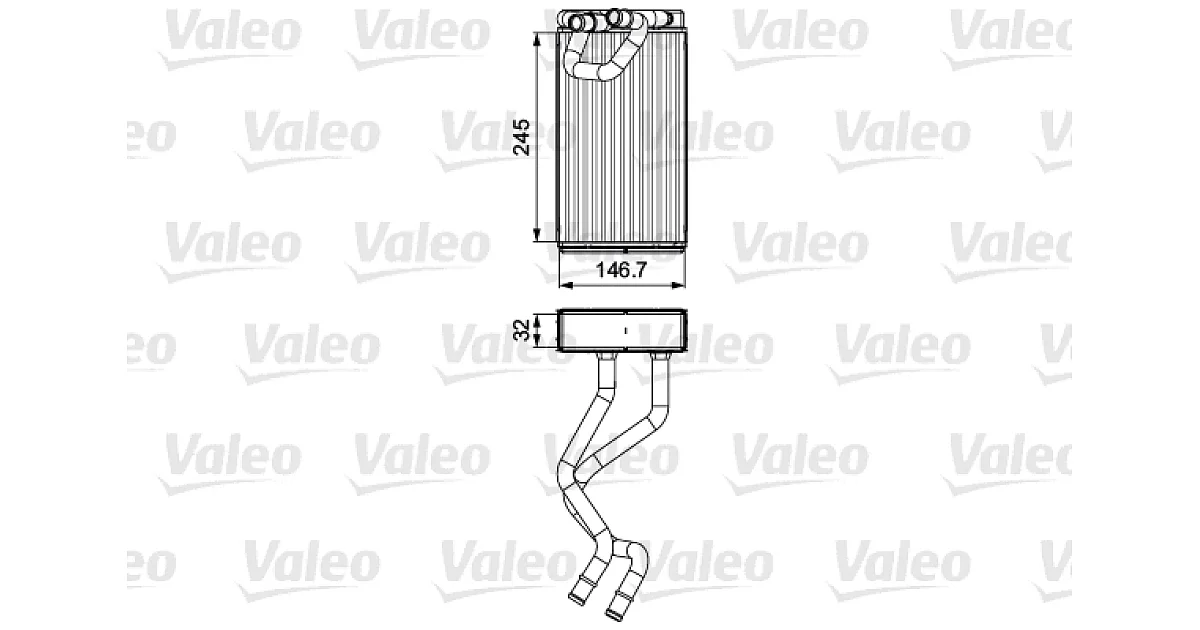 811547 - VALEO - Теплообменник, отопление салона