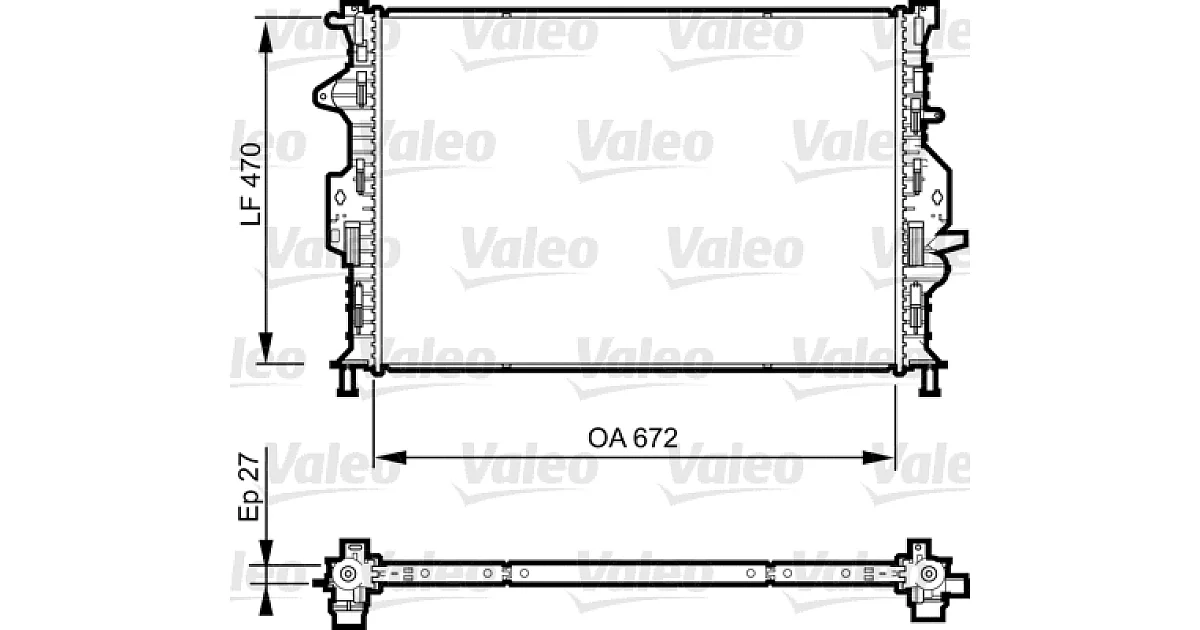 735374 - VALEO - Радиатор, охлаждение двигателя