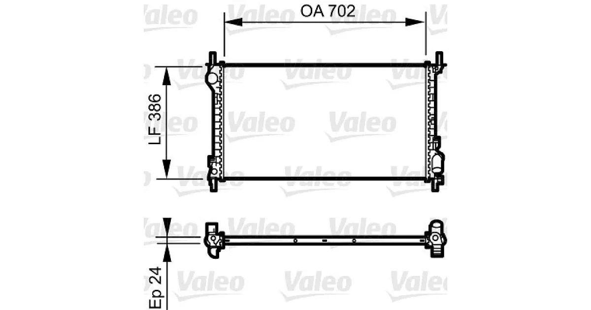 735167 - VALEO - Радиатор, охлаждение двигателя