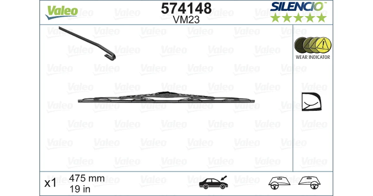 VALEO 574148, Щетка стеклоочистителя