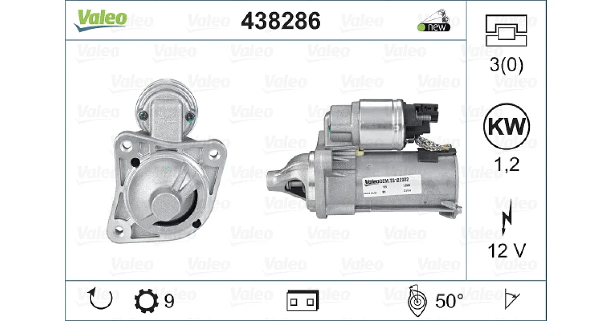 VALEO 438286, Стартер