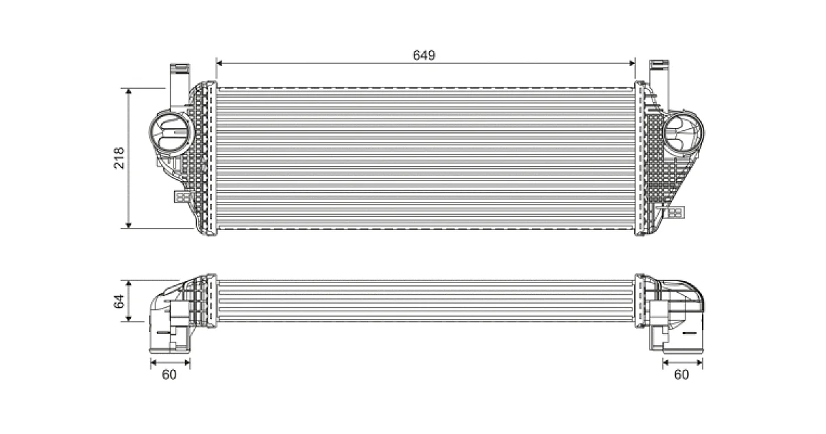 822903 - VALEO - Интеркулер