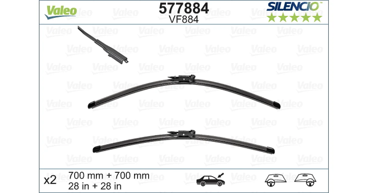 VALEO 577884, Щетка стеклоочистителя