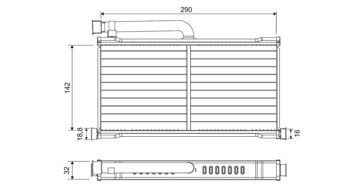 811570 - VALEO - Теплообменник, отопление салона