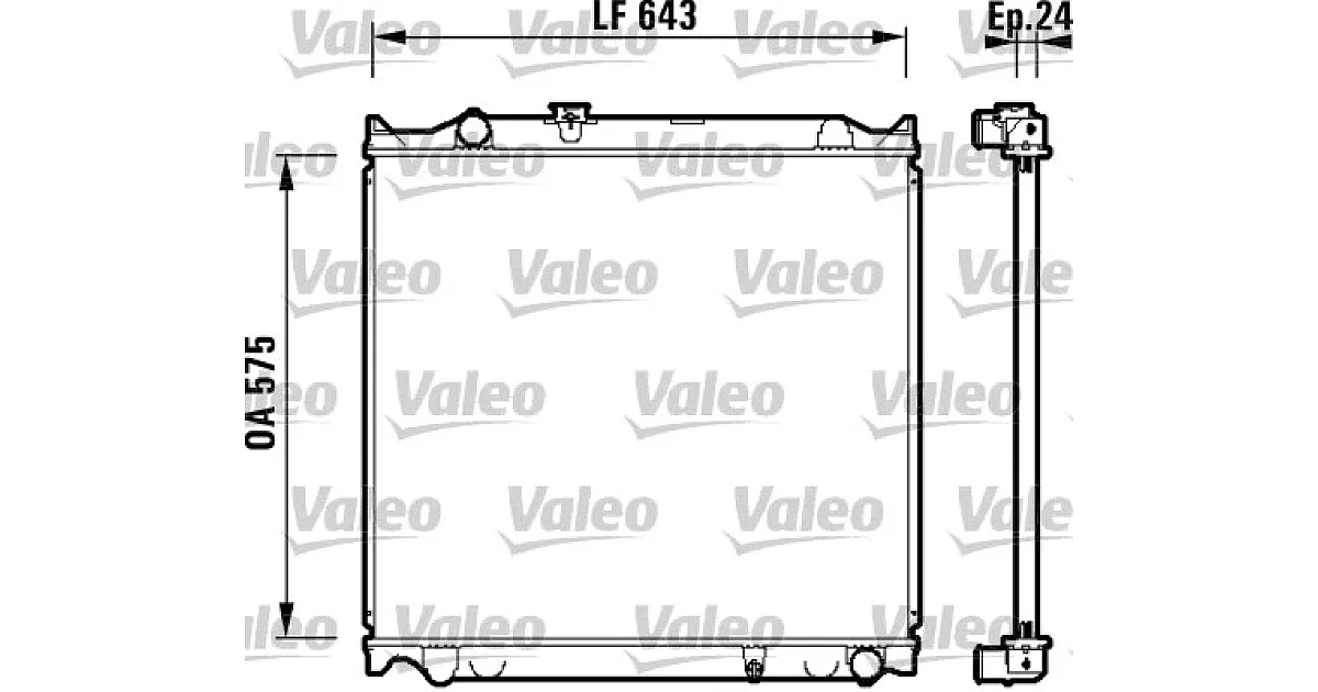 VALEO 734205, Радиатор, охлаждение двигателя