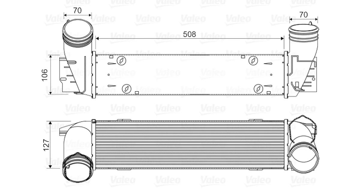 VALEO 818342, Интеркулер