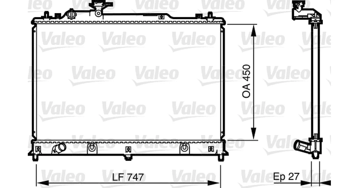VALEO 735577, Радиатор, охлаждение двигателя