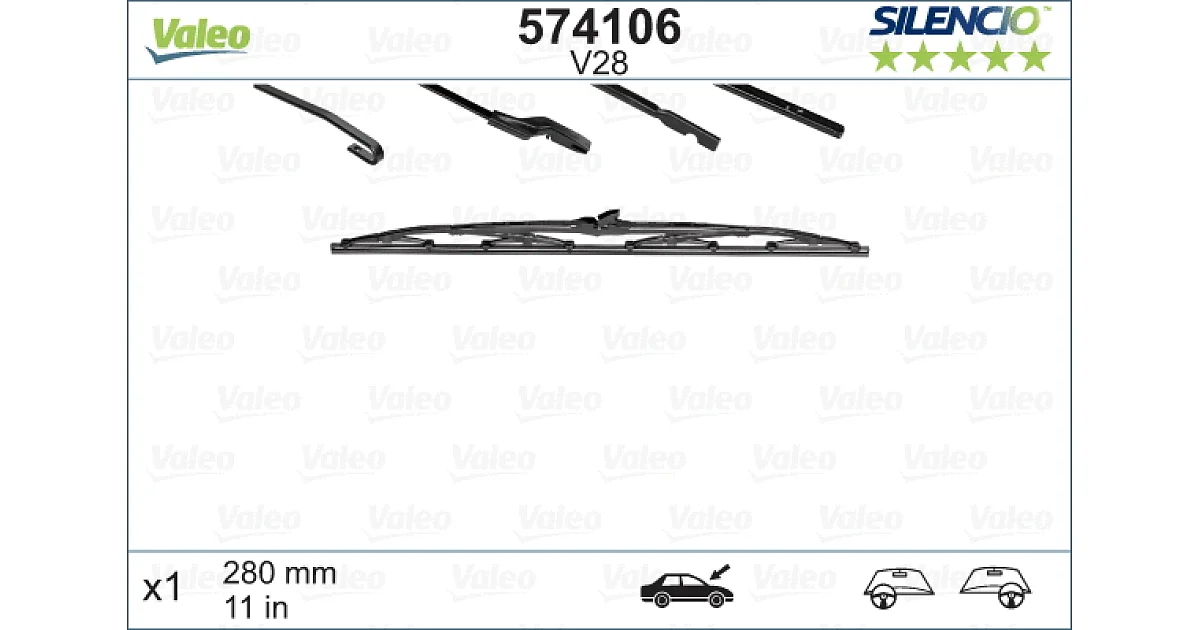 574106 - VALEO - Щетка стеклоочистителя
