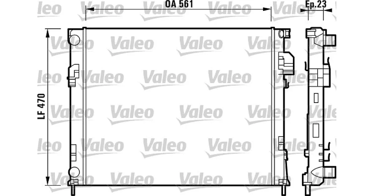 VALEO 732853, Радиатор, охлаждение двигателя