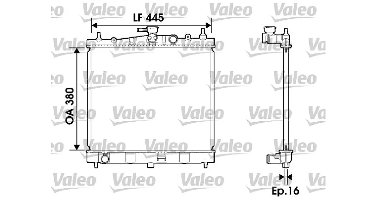 734246 - VALEO - Радиатор, охлаждение двигателя