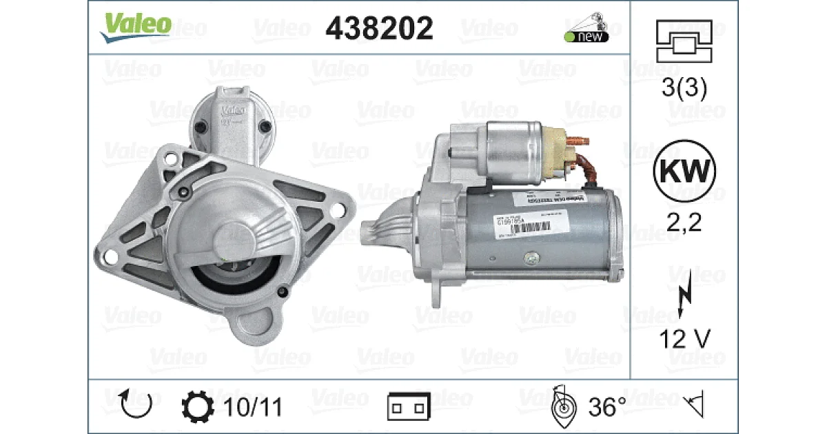 VALEO 438202, Стартер