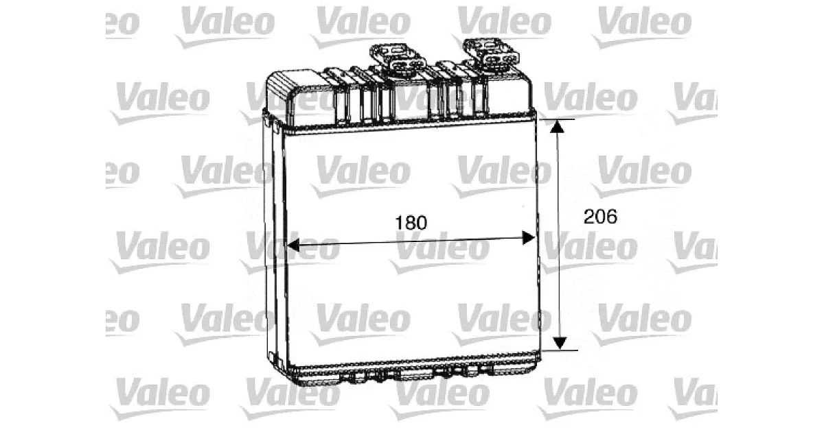 812222 - VALEO - Теплообменник, отопление салона