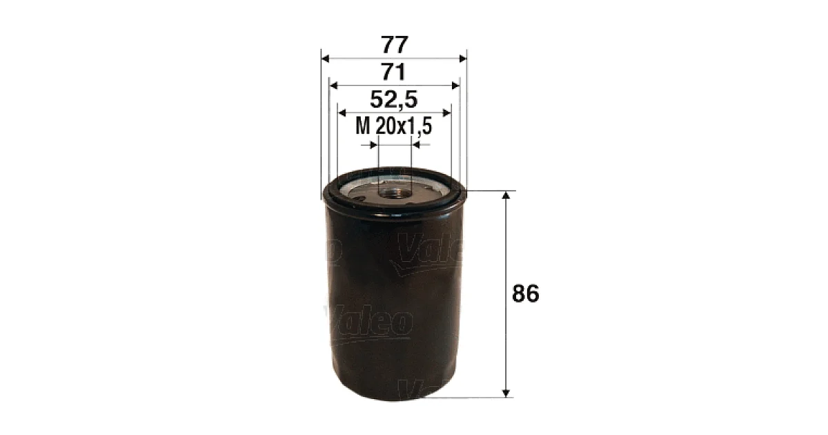 VALEO 586002, Масляный фильтр