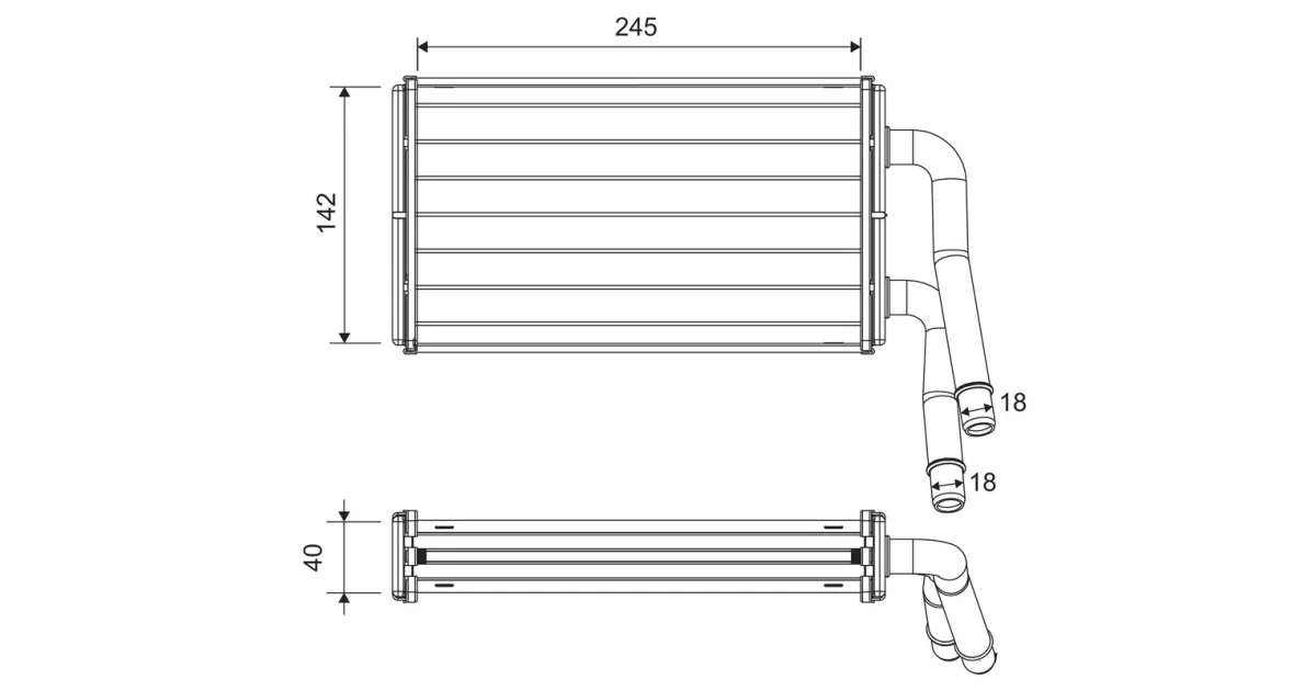811599 - VALEO - Теплообменник, отопление салона