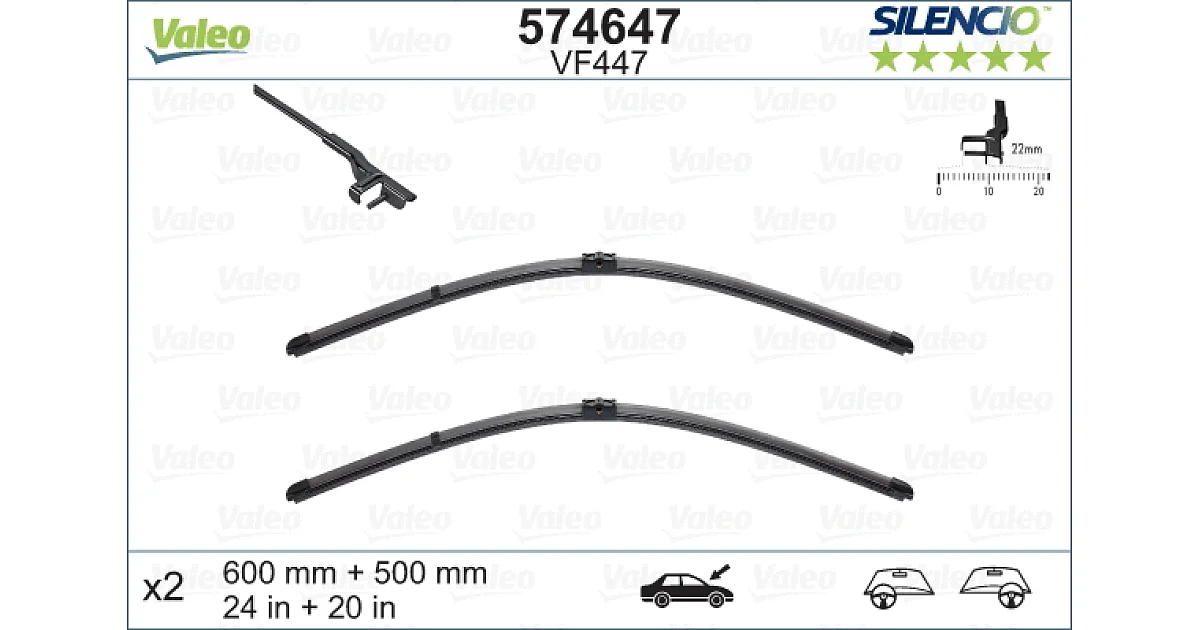 574647 - VALEO - Щетка стеклоочистителя