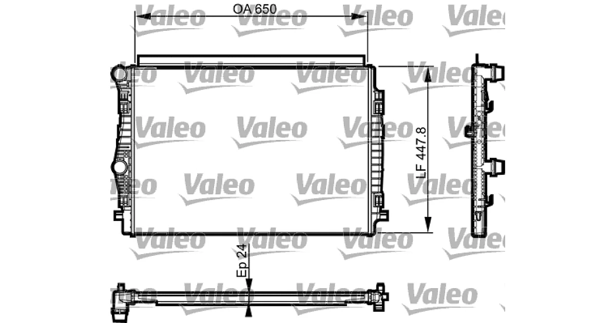 735559 - VALEO - Радиатор, охлаждение двигателя