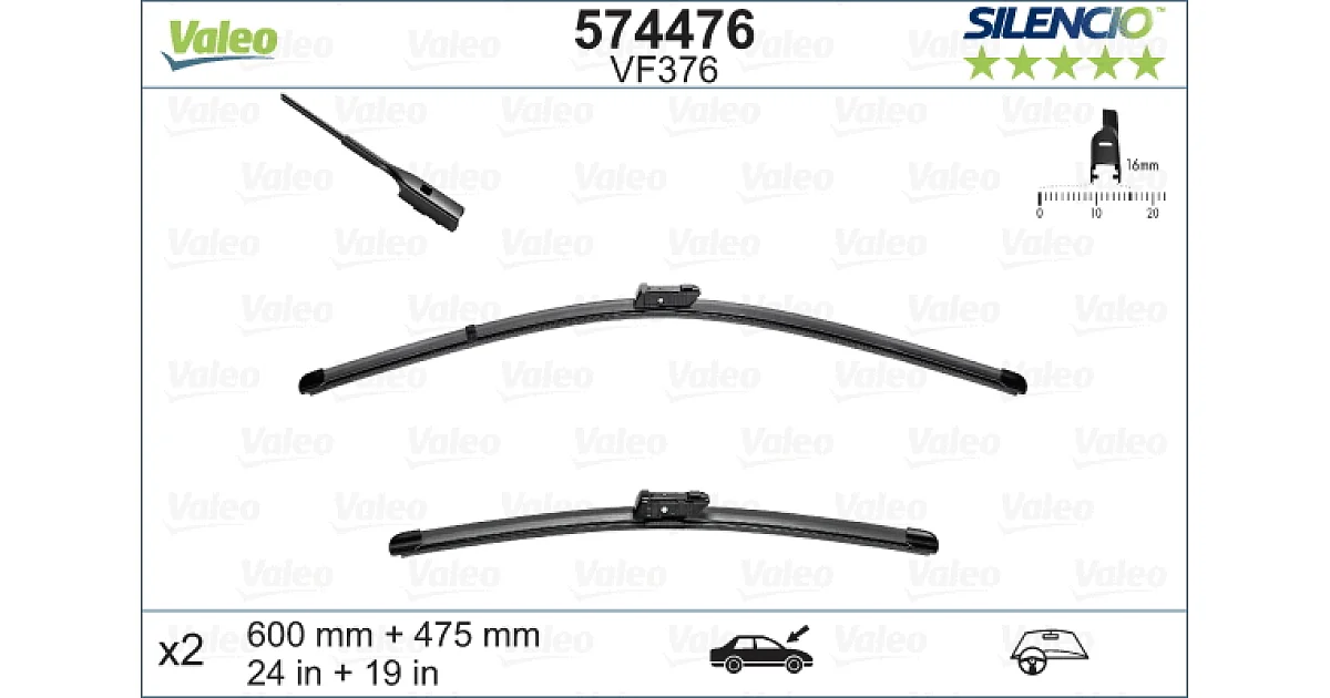 VALEO 574476, Щетка стеклоочистителя