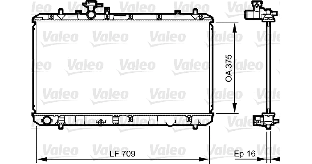 735407 - VALEO - Радиатор, охлаждение двигателя