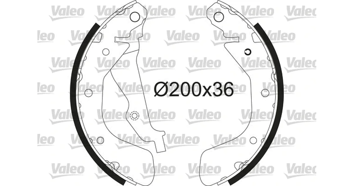564213 - VALEO - Комплект тормозных колодок