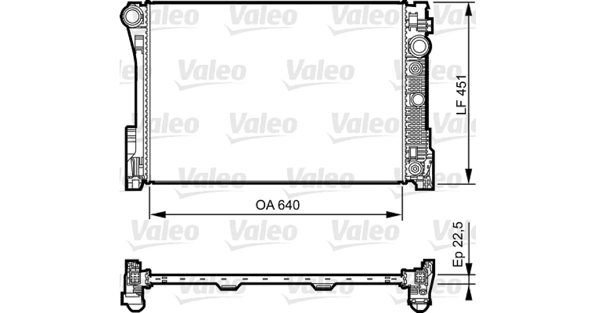 VALEO 735285, Радиатор, охлаждение двигателя