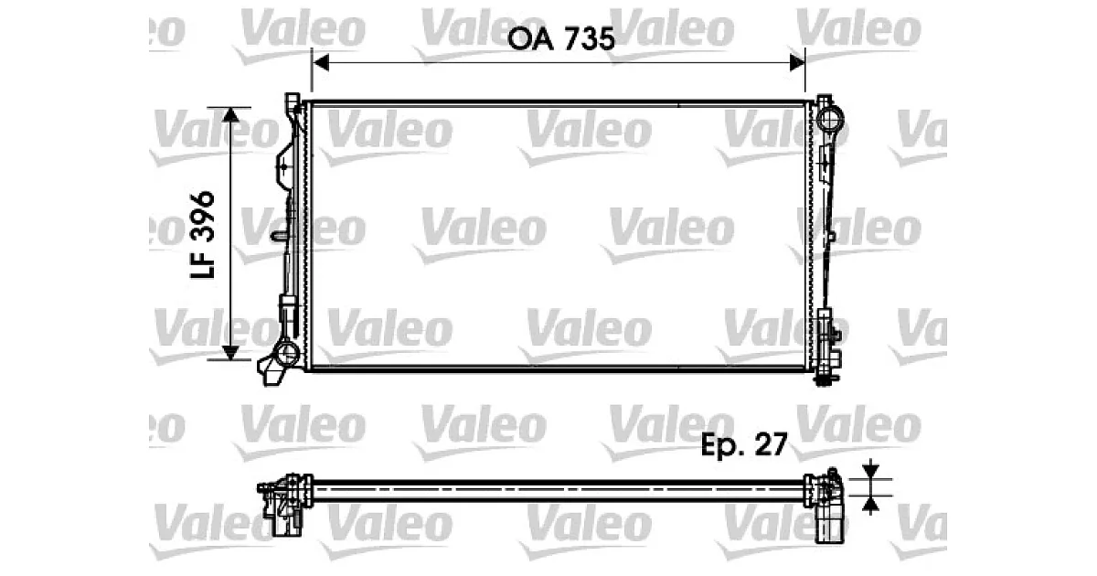 732956 - VALEO - Радиатор, охлаждение двигателя